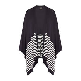 PERSONA BY MARINA RINALDI PONCHO BLACK  - Plus Size Collection