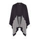 Persona By Marina Rinaldi Striped Poncho Navy