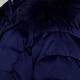 PERSONA VIOLET GLOSSY PUFFA COAT WITH FUR TRIM HOOD