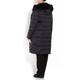 PERSONA BY MARINA RINALDI BLACK PUFFA COAT WITH FUR TRIM HOOD 