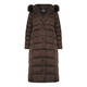 PERSONA BY MARINA RINALDI PUFFER COAT CHOCOLATE