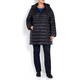 PERSONA BY MARINA RINALDI BLACK HOODED PUFFER COAT 