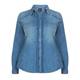 PERSONA BY MARINA RINALDI DENIM STRETCH SHIRT