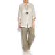 PERSONA wide leg linen TROUSERS