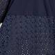 PERSONA BY MARINA RINALDI  PURE COTTON navy broderie anglais shirt with solid panel