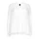 PERSONA BY MARINA RINALDI white pleated nehru collar SHIRT