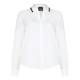 PERSONA ivory jewel collar crepe SHIRT