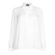 PERSONA BY MARINA RINALDI white ruffle front SHIRT