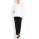 PERSONA BY MARINA RINALDI white ruffle front SHIRT