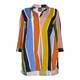 PERSONA BY MARINA RINALDI  multicolour abstract stripe print SHIRT