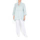 PERSONA BY MARINA RINALDI LINEN STRIPE SHIRT MINT