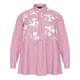 PERSONA BY MARINA RINALDI PURE COTTON EMBROIDERED SHIRT
