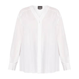 Persona by Marina Rinaldi Pure Cotton Shirt White - Plus Size Collection