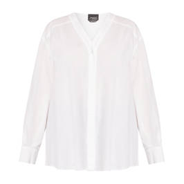 Persona by Marina Rinaldi Pure Cotton Shirt White - Plus Size Collection