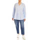 Persona by Marina Rinaldi Pure Cotton Shirt Sky Blue