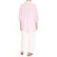 Persona by Marina Rinaldi Linen Candy Stripe Shirt Pink