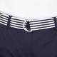 PERSONA BY MARINA RINALDI NAVY TAILORED COTTON STRETCH SHORTS 