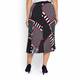PERSONA BY MARINA RINALDI SCARF PRINT SKIRT