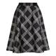 PERSONA black and white check taffeta SKIRT