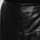 Persona by marina rinaldi Black Leather Look Pencil Skirt With Front Slit