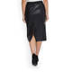 PERSONA BY MARINA RINALDI FAUX-LEATHER PENCIL SKIRT