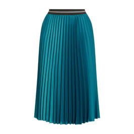 Persona by Marina Rinaldi Pleated Skirt Teal  - Plus Size Collection