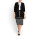 PERSONA BY MARINA RINALDI STRIPE PENCIL SKIRT