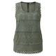 PERSONA KHAKI MACRAME LACE VEST