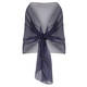 PERSONA BY MARINA RINALDI SILK STOLE NAVY