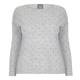 PERSONA BY MARINA RINALDI GREY WOOL BLEND SWEATER