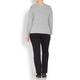 PERSONA BY MARINA RINALDI GREY WOOL BLEND SWEATER