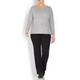 PERSONA BY MARINA RINALDI GREY WOOL BLEND SWEATER