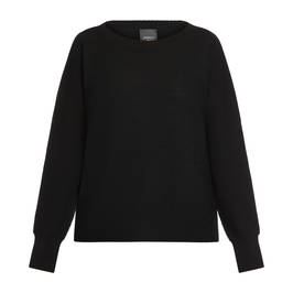 Persona by Marina Rinaldi Merino Blend Sweater Black  - Plus Size Collection