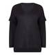 PERSONA BY MARINA RINALDI BLACK LUREX SWEATER