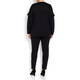 PERSONA BY MARINA RINALDI BLACK LUREX SWEATER