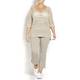 PERSONA BY MARINA RINALDI lurex SWEATER with Milano sleeves