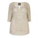 PERSONA BY MARINA RINALDI lurex SWEATER with Milano sleeves