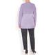 PERSONA BY MARINA RINALDI HIGH NECK LILAC SWEATER