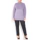 PERSONA BY MARINA RINALDI HIGH NECK LILAC SWEATER