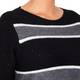 PERSONA BY MARINA RINALDI BLACK SWEATER, DETACHABLE COLLAR