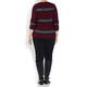 PERSONA BY MARINA RINALDI Bordeaux SWEATER, detachable collar