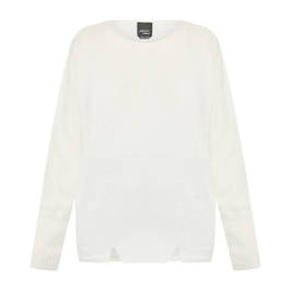 Persona by Marina Rinaldi Sweater with Cashmere White  - Plus Size Collection