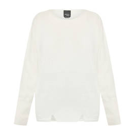 Persona by Marina Rinaldi Sweater with Cashmere White  - Plus Size Collection