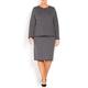 PERSONA BY MARINA RINALDI JAQUARD KNITTED SKIRT