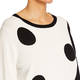 Persona By Marina Rinaldi Spotted Sweater Black And White