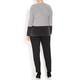 PERSONA BY MARINA RINALDI GREY CHENILLE SWEATER