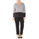 PERSONA BY MARINA RINALDI GREY CHENILLE SWEATER