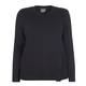 PERSONA BY MARINA RINALDI BLACK PURE COTTON SWEATER