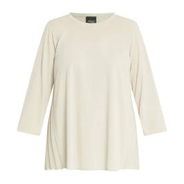 persona by marina rinaldi pleated back t-shirt sand - Plus Size Collection