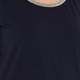 PERSONA navy embellished neckline T SHIRT